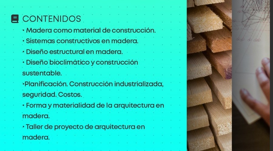 Diplomatura Universitaria en Diseño y Construcción Eficiente en Madera