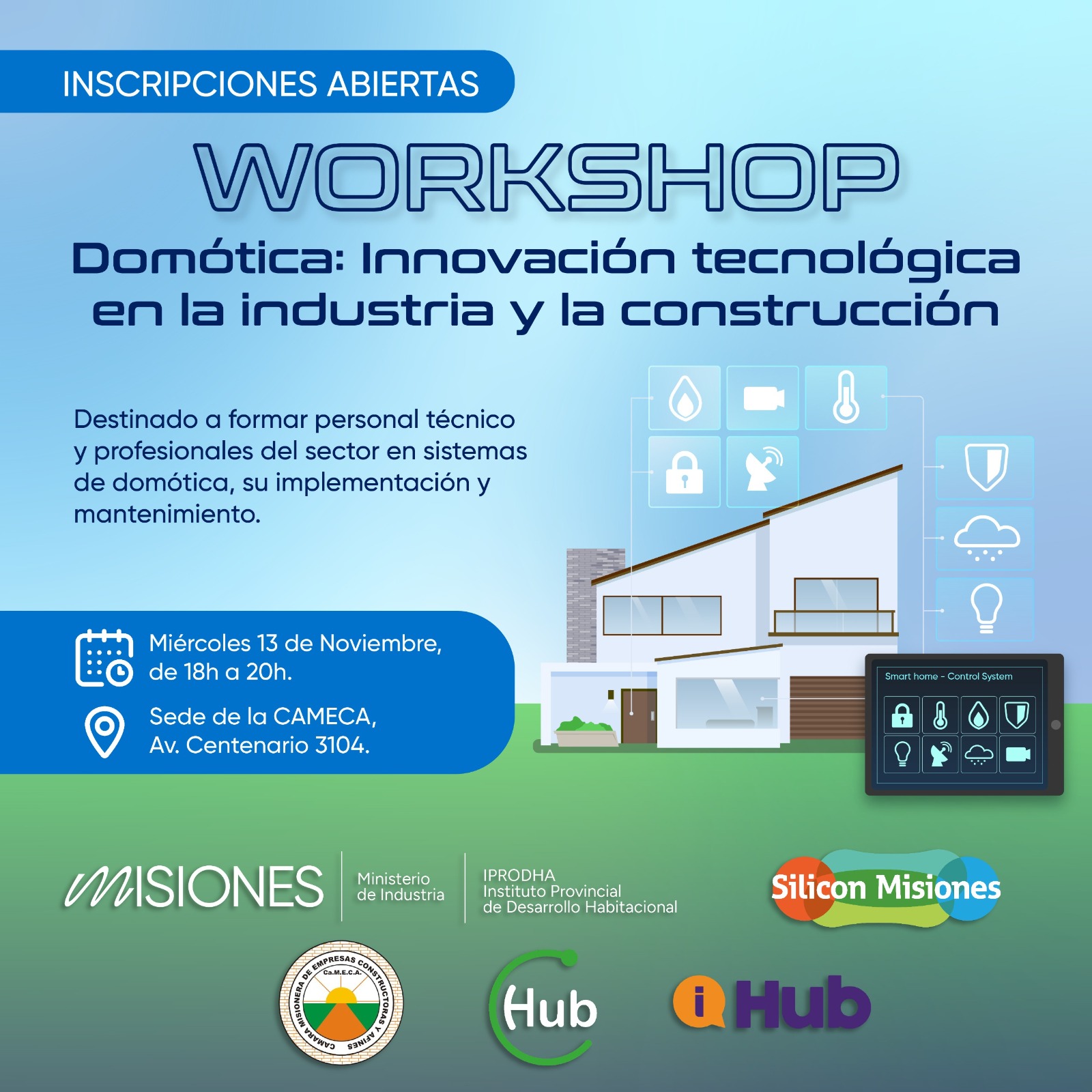 Inscripción Workshop Domótica para la Industria y Construcción