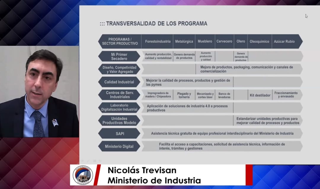 El Ministro Industria Nicolas Trevisan present Presupuesto 2022 110921 01