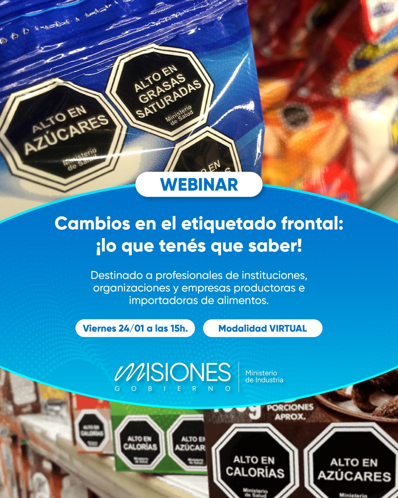 Webinar sobre los cambios en el etiquetado frontal de alimentos