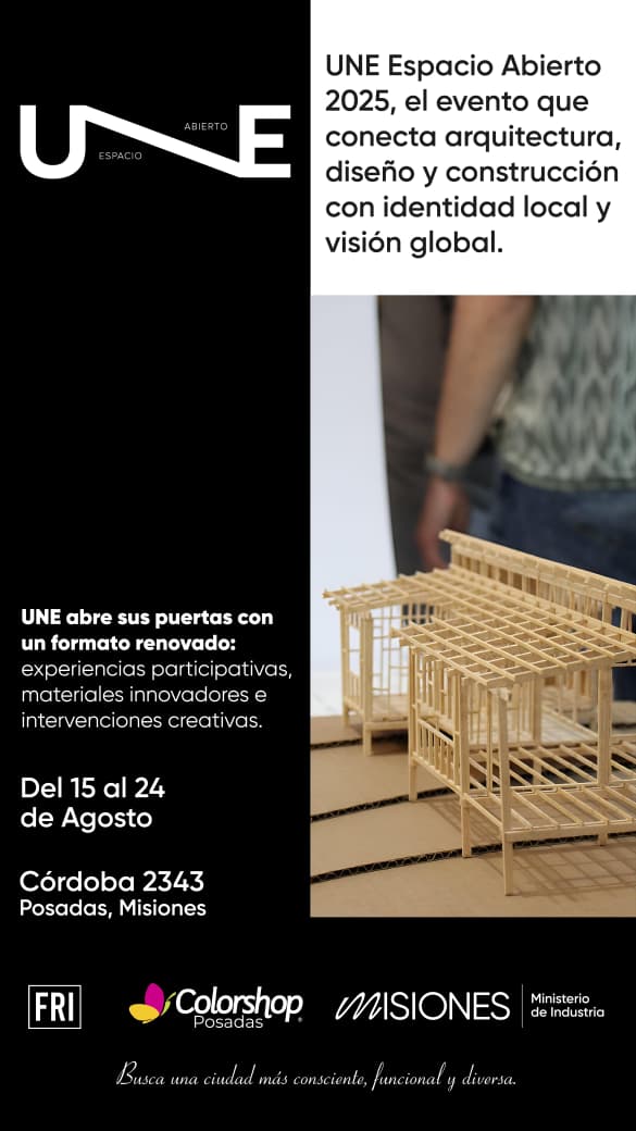 UNE Espacio Abierto 2025: arquitectura, diseño e innovación con identidad local